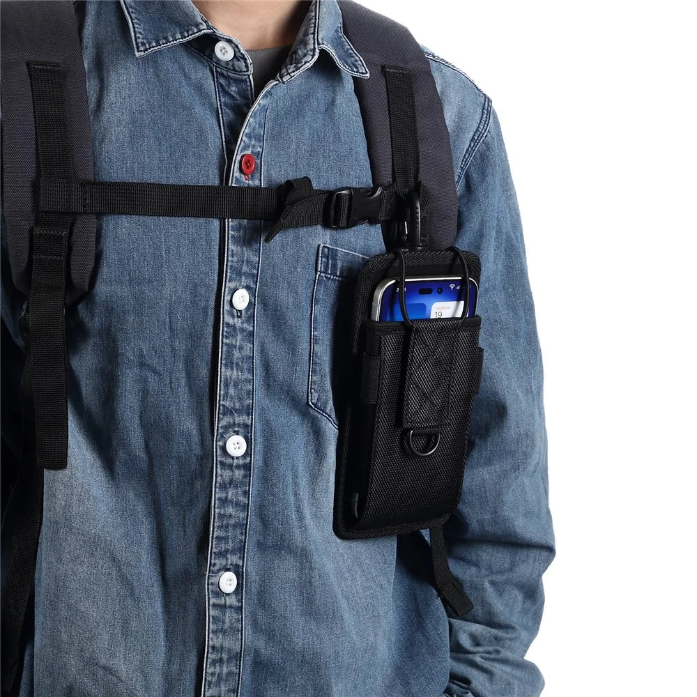 5.5 - 6.5 inch Waist Bag for iPhone Air / 11 Pro Max / Samsung Galaxy S26+ / S25+ / Honor 50 Universal Oxford Fabric Phone Pouch - 6