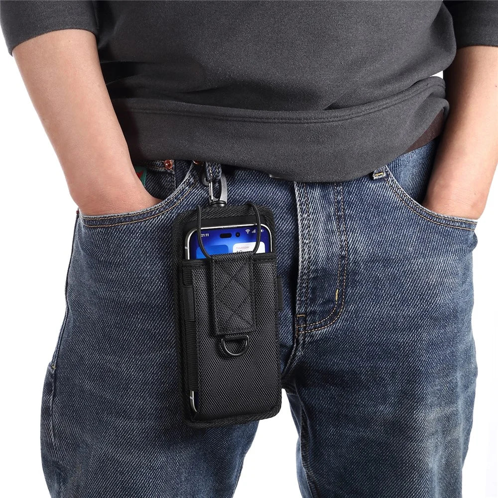 5.5 - 6.5 inch Waist Bag for iPhone Air / 11 Pro Max / Samsung Galaxy S26+ / S25+ / Honor 50 Universal Oxford Fabric Phone Pouch - 7