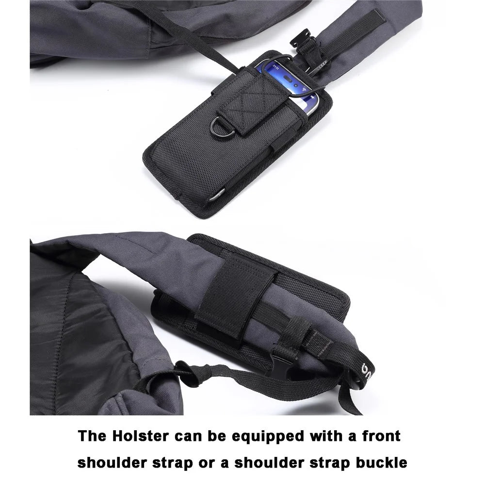 6.7 - 7.2 inch Waist Bag for iPhone 16 Pro Max / Samsung Galaxy S25 Ultra / Huawei P60 Universal Oxford Fabric Phone Pouch - 4