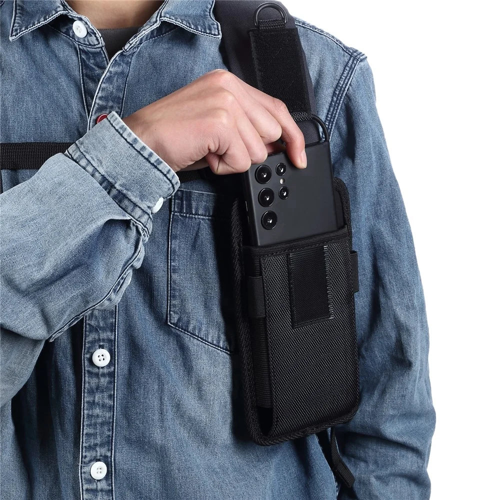 6.7 - 7.2 inch Waist Bag for iPhone 16 Pro Max / Samsung Galaxy S25 Ultra / Huawei P60 Universal Oxford Fabric Phone Pouch - 5