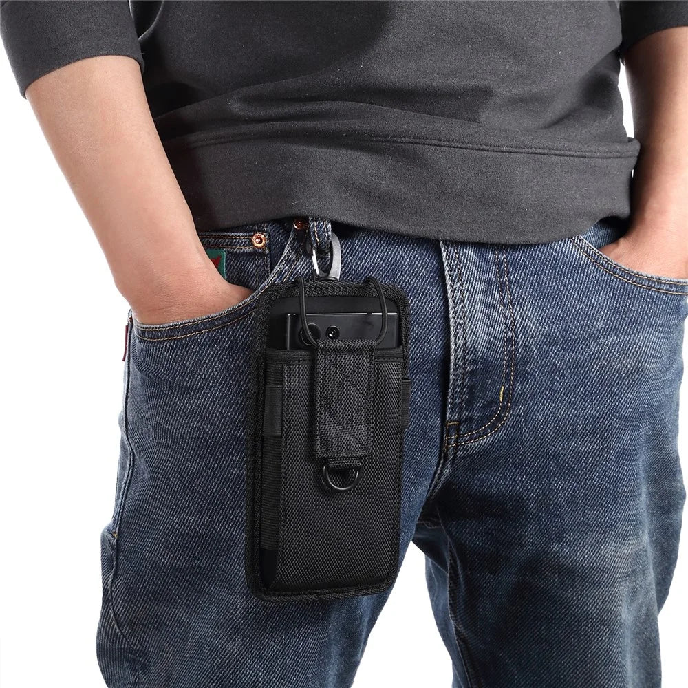 6.7 - 7.2 inch Waist Bag for iPhone 16 Pro Max / Samsung Galaxy S25 Ultra / Huawei P60 Universal Oxford Fabric Phone Pouch - 7