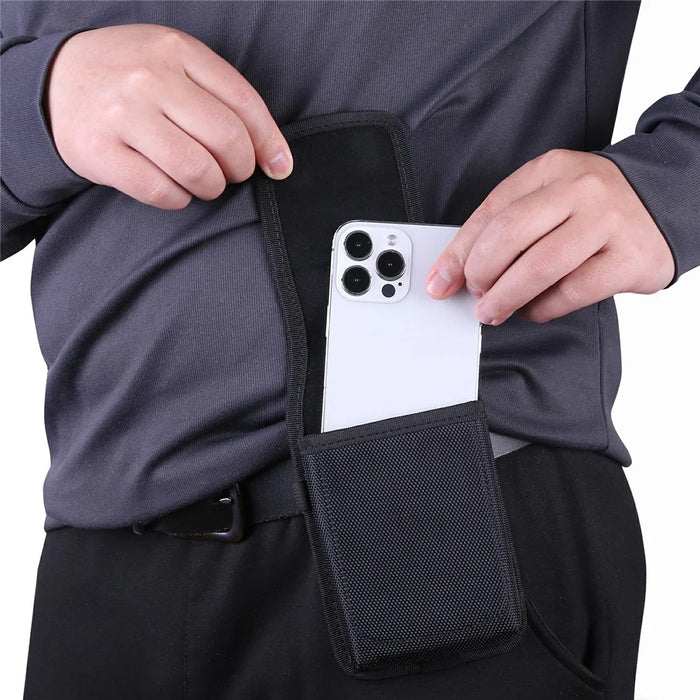 SZ-8 Universal Phone Case For 7 Inch Devices Magnetic Closure Nylon Belt Clip Holster - 7