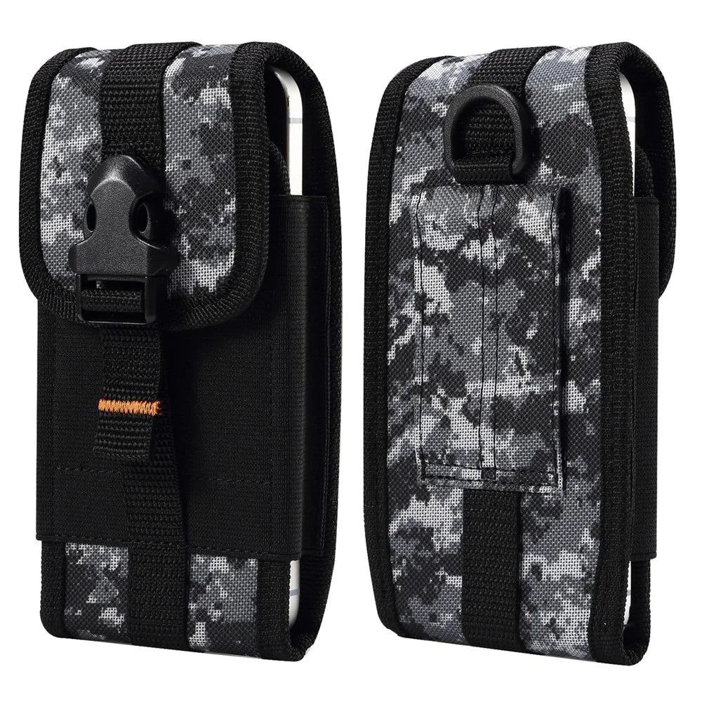Universal Phone Pouch for iPhone 17 Pro / 17 / 16 / Samsung Galaxy S26 / S25+ 5.5-6.5 Inch Phone Waist Belt Clip Holster - Black - 1
