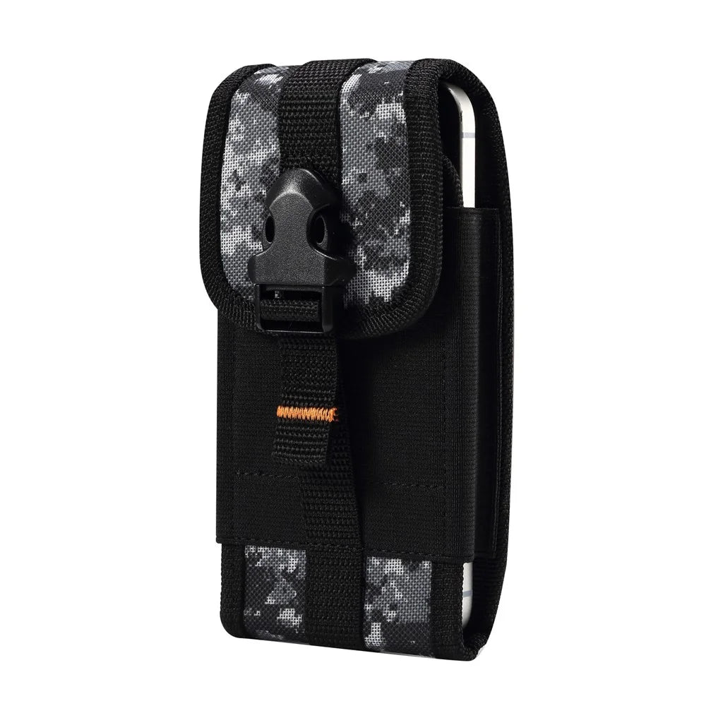 Universal Phone Pouch for iPhone 17 Pro / 17 / 16 / Samsung Galaxy S26 / S25+ 5.5-6.5 Inch Phone Waist Belt Clip Holster - Black - 2