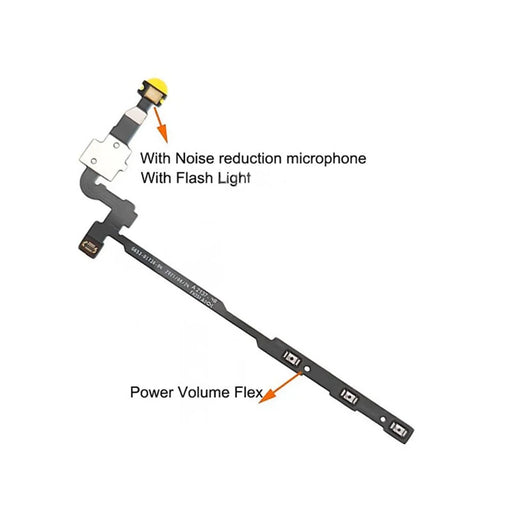 For Google Pixel 6a OEM Power On / Off and Volume Flex Cable Repair Part (Without Logo) - 2