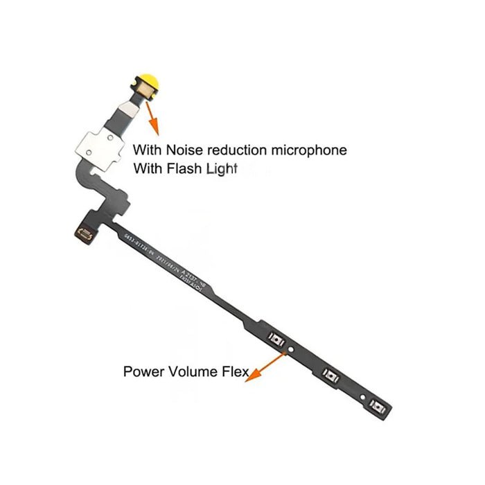 For Google Pixel 6a OEM Power On / Off and Volume Flex Cable Repair Part (Without Logo) - 2