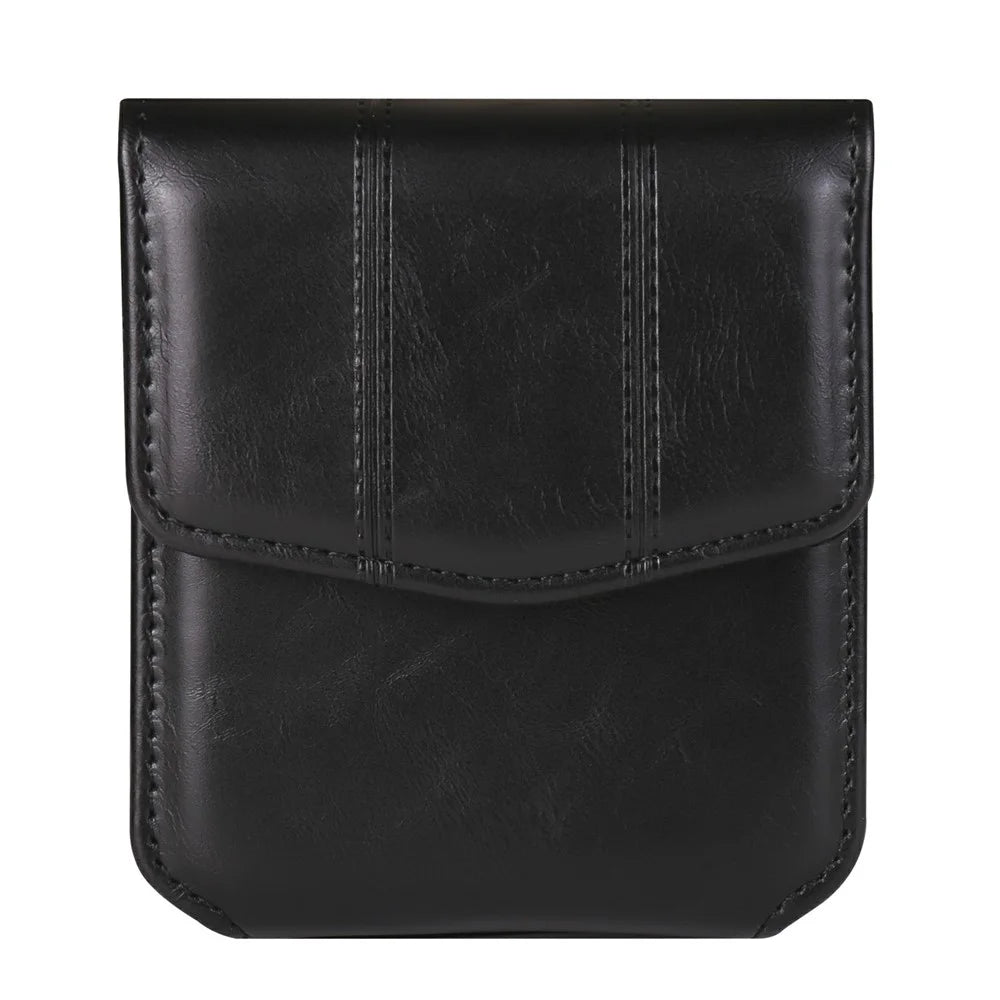 Universal Waist Pouch Foldable Smartphones Belt Holder with Elastic Band - Black - 1