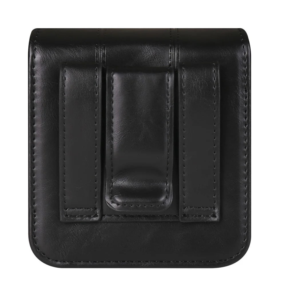 Universal Waist Pouch Foldable Smartphones Belt Holder with Elastic Band - Black - 2