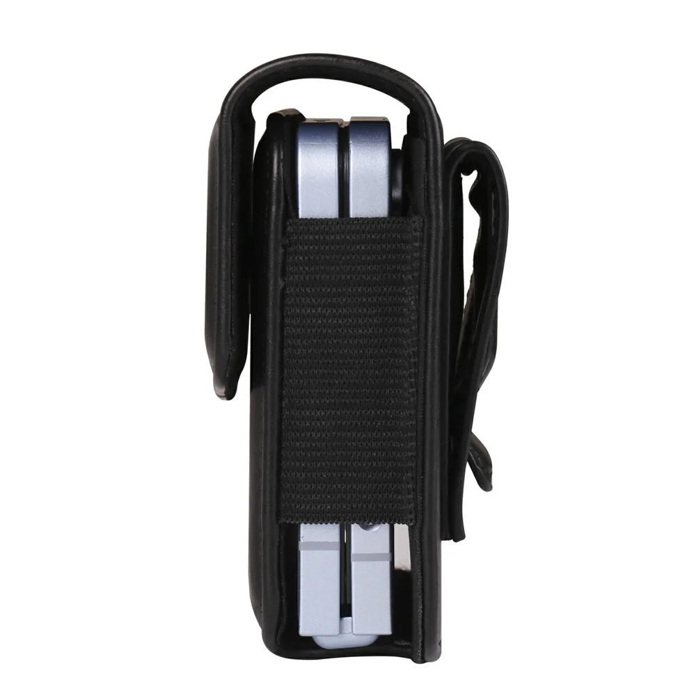 Universal Waist Pouch Foldable Smartphones Belt Holder with Elastic Band - Black - 6