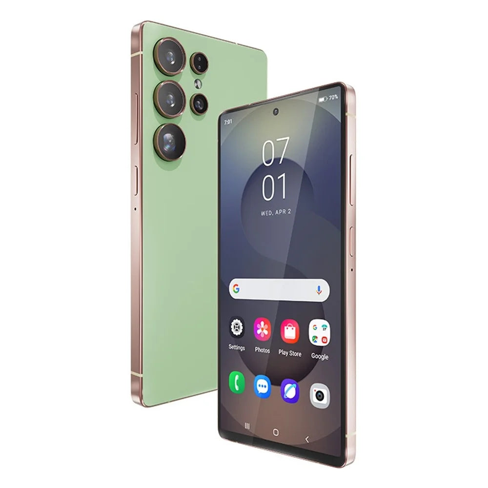 X25 Ultra 6.75 inch 4G Smartphone MT6762 4GB + 64GB Cell Phone Built-in Stylus Hole-Punch Screen - Green - 1