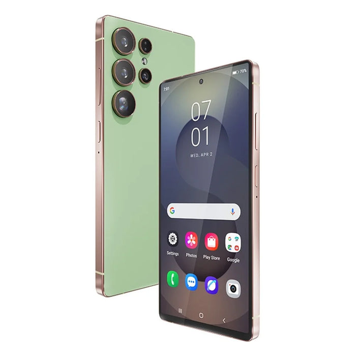 X25 Ultra 6.75 inch 4G Smartphone MT6762 4GB + 64GB Cell Phone Built-in Stylus Hole-Punch Screen - Green - 1