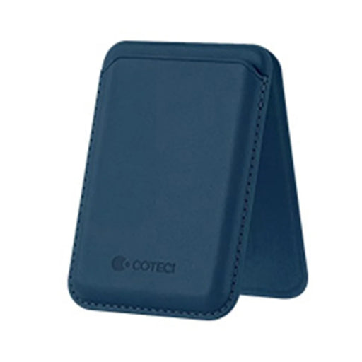 COTECI TR-052 Magnetic Card Holder Compatible with MagSafe Kickstand for Cell Phone Back Card Case - Navy Blue - 1