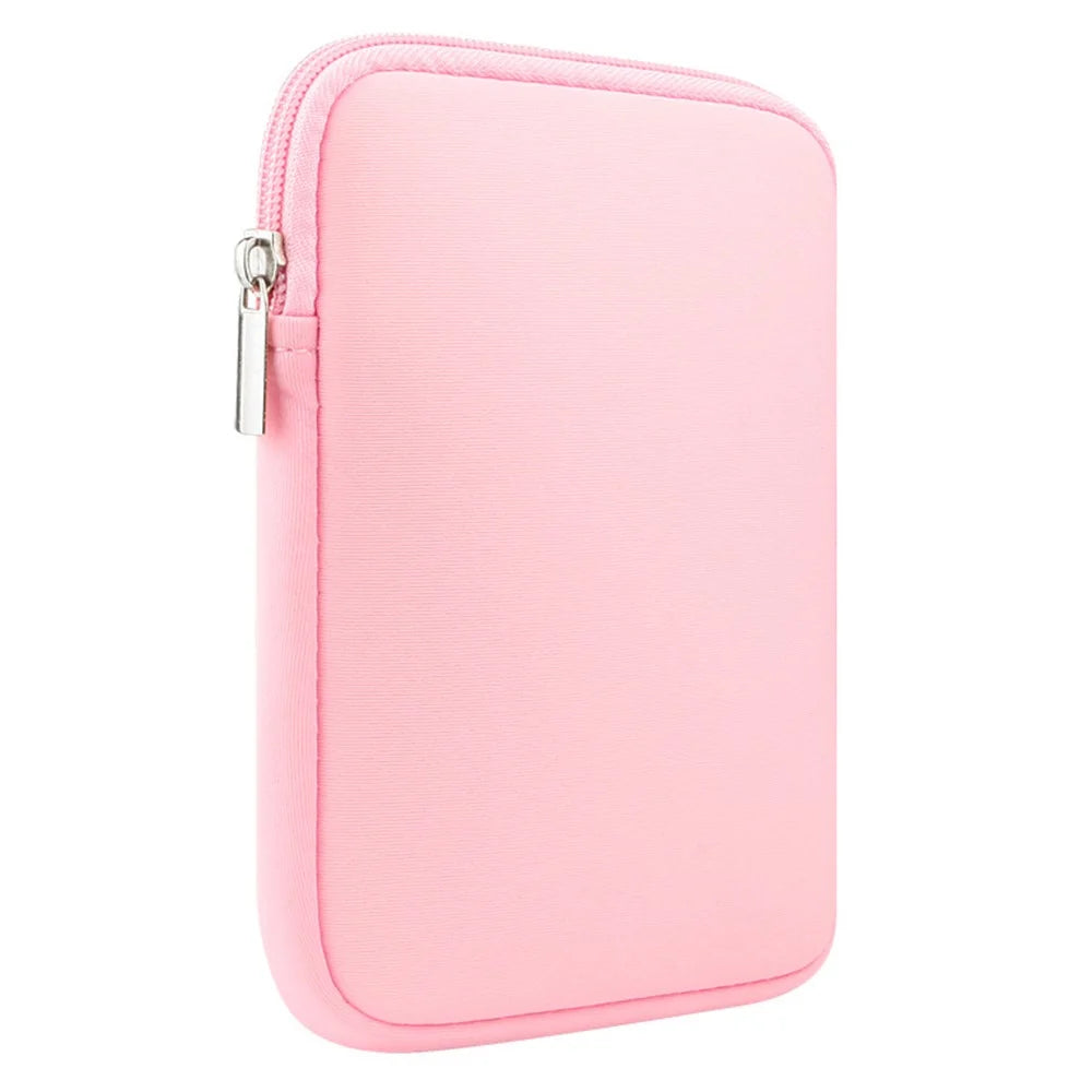 For iPad mini (2019) 7.9 inch / mini 2 / 3 / 4 / mini Wi-Fi Tablet Sleeve Shockproof Fleece Lined Protective Bag - Pink - 1