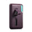 MC-W29 Strong Magnetic Phone Back Card Holder Silicone Card Pouch with Hidden Strap - Purple - 2