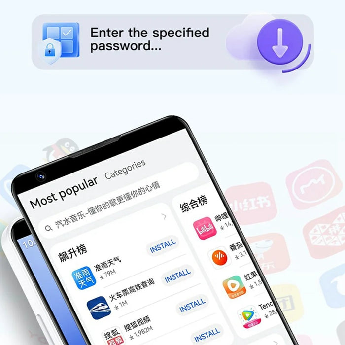 DOOV R70 4 Inch Touch Screen Android 14 4G Smartphone 2600mAh Battery Keypad Cellphone, 6+128GB (without Camera) - White - 6