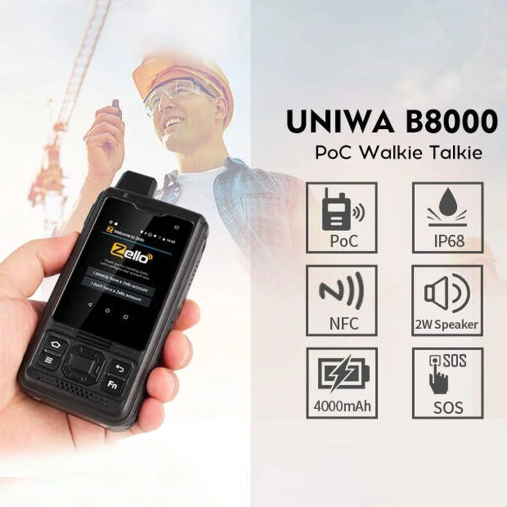 UNIWA B8000 2.4 Inch Smart Phone MT6739 1+8GB IP68 4G Waterproof Rugged Mobile Phone - 2