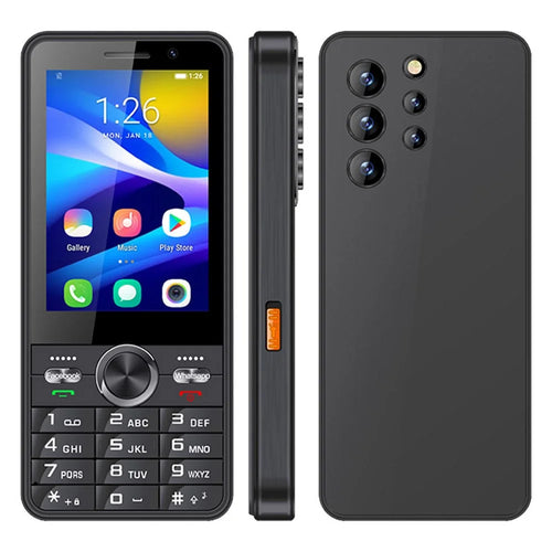UNIWA A3502 2.4 Inch 4G Mini Smartphone MT6737M 2+16GB Dual SIM Touch Screen Android Mobile Phone - Black - 1