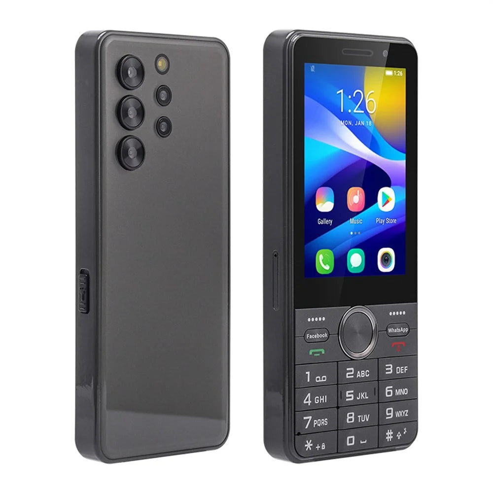 UNIWA A3502 2.4 Inch 4G Mini Smartphone MT6737M 2+16GB Dual SIM Touch Screen Android Mobile Phone - Black - 2