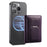 MC-W37 PU Leather Flip Card Holder Kickstand Magnetic Card Case - Purple - 1