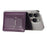 MC-W37 PU Leather Flip Card Holder Kickstand Magnetic Card Case - Purple - 5