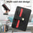 MC-W30 Magnetic Card Holder Button PU Leather Card Bag - Black - 7