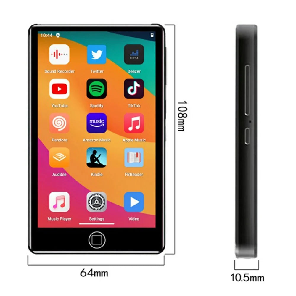 UNIWA MP004 3GB+32GB Mini Tablet 4.0 Inch IPS Screen Android 14 MP4 Player - Black - 7