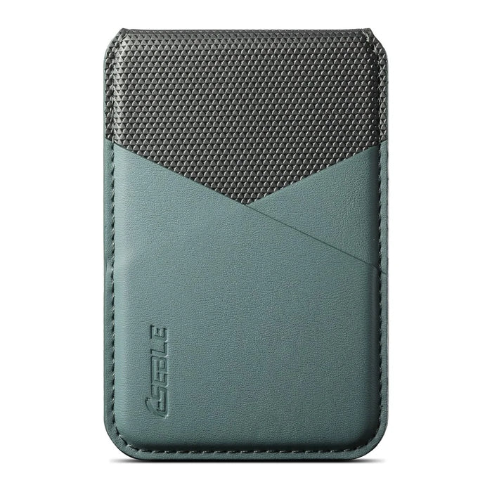 ESEBLE S3 RFID Blocking Magnetic Card Holder Kickstand PU Leather Phone Back Wallet Compatible with MagSafe - Green - 5