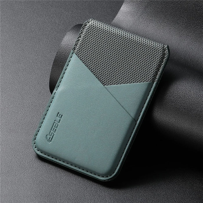 ESEBLE S3 RFID Blocking Magnetic Card Holder Kickstand PU Leather Phone Back Wallet Compatible with MagSafe - Green - 6
