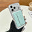 3-in-1 Magnetic Card Wallet Kickstand Multi-function Phone Grip Card Holder - Mint Green - 1