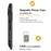 AULUMU G03 Multifunctional Magnetic Wallet Stand Card Holder Compatible with MagSafe with Airtag Holder - Grey / PC Shell - 3