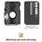 AULUMU G03 Multifunctional Magnetic Wallet Stand Card Holder Compatible with MagSafe with Airtag Holder - Grey / PC Shell - 5