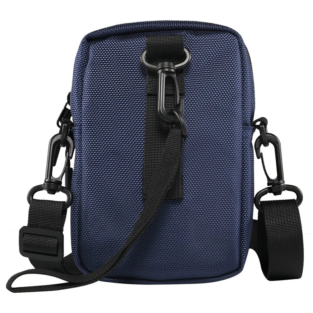 Universal Nylon Belt Bag Crossbody Bag Waterproof Phone Pouch Men Outdoor Sports Travel Shoulder Bag - Royal Blue - 1