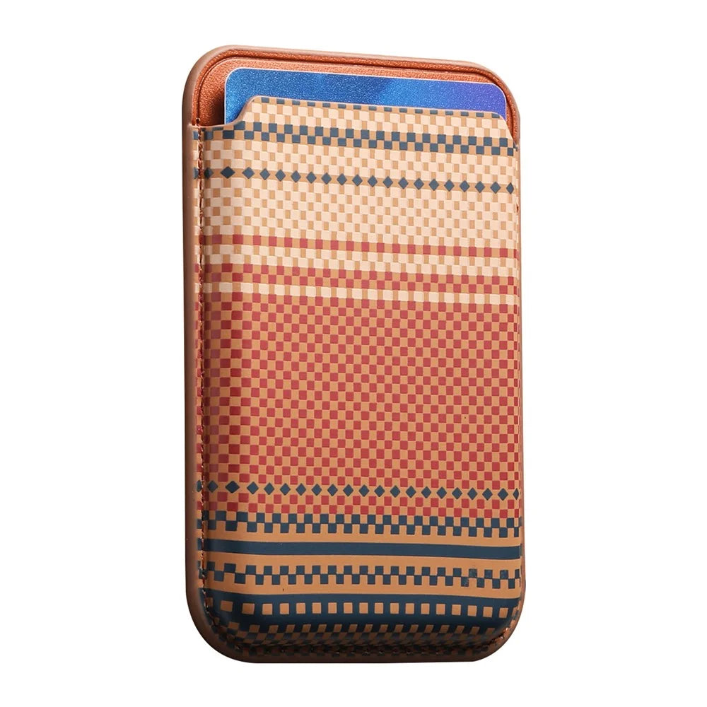 MC-W39 Magnetic Card Holder Slim Phone Wallet Compatible with MagSafe - Brown - 4