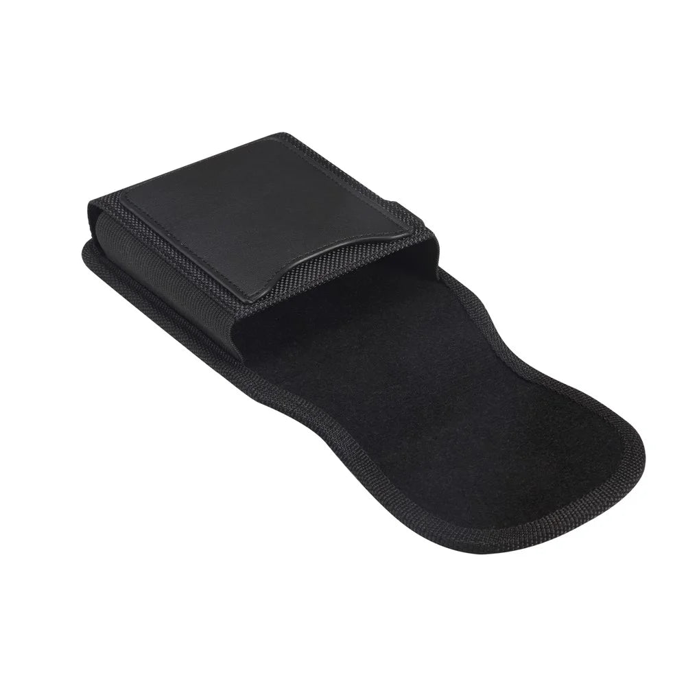 Magnetic Oxford Fabric Foldable Phone Holster Universal Belt Clip Pouch with Card Slots - Black - 5