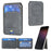 BINFEN COLOR BFK41 Magnetic Card Holder RFID Blocking Phone Wallet with Kickstand Function for iPhone 12 - 17 Series - Black - 2