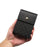 Grid Pattern PU Leather Phone Waist Bag Vertical Pouch Holster with Belt Clip - Black - 5