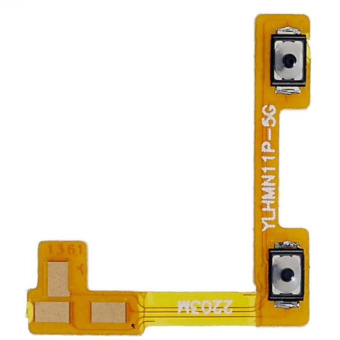 For Xiaomi Redmi Note 11 Pro 5G (China) (MediaTek) 21091116C/Redmi Note 11 Pro+ 5G/Mi 11i/11i HyperCharge 5G 21091116UI Volume Button Flex Cable Replace Part (without Logo) - 1