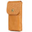 Vintage Cowhide Leather Waist Bag Cellphone Loop Holster Men Belt Bag Two Phones Zipper Pouch - Brown - 3