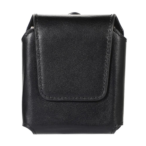 For Samsung Galaxy Z Flip3 5G / Flip4 5G / Huawei P50 Pocket / Motorola Razr 2022 5G 4.5-inch Genuine Leather Waist Bag Vertical Cell Phone Belt Loop Holster Case Mini Travel Pouch - 1