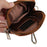 PU Leather Phone Pouch Universal Carry Case Waist Bag Multi-Purpose Belt Clip Card Holder Pouch Zipper Holster with Carabiner - Black - 7