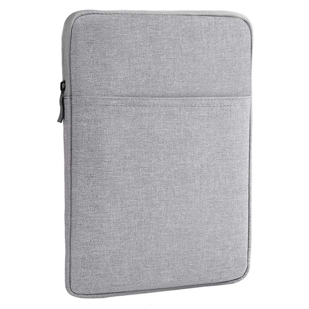 Anti-Drop Sleeve Bag for 10.5-inch Tablets Portable Carrying Case with Outer Pouch - Light Grey - 1