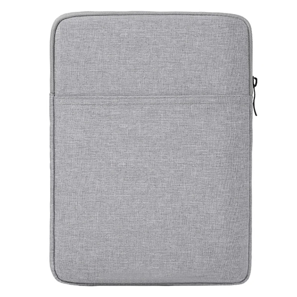 Anti-Drop Sleeve Bag for 10.5-inch Tablets Portable Carrying Case with Outer Pouch - Light Grey - 2