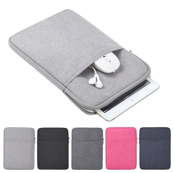 Waterproof Sleeve Bag for 10-inch Tablets Carrying Case Portable Anti-Scratch Bag with Pouch - Dark Grey - 6