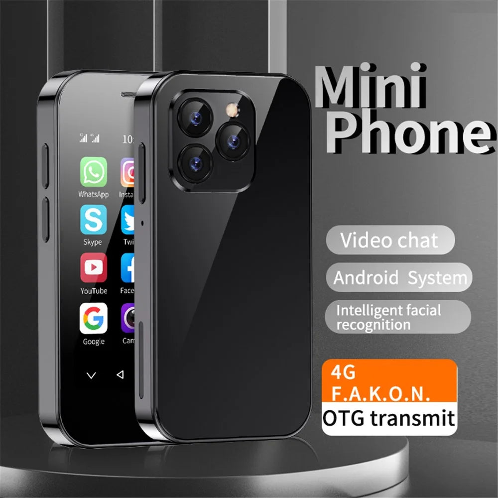 SOYES XS14 PRO 2GB + 16GB Mini Pocket Smart Phone 4G Dual Card 2000mAh Mobile Phone - Black - 3