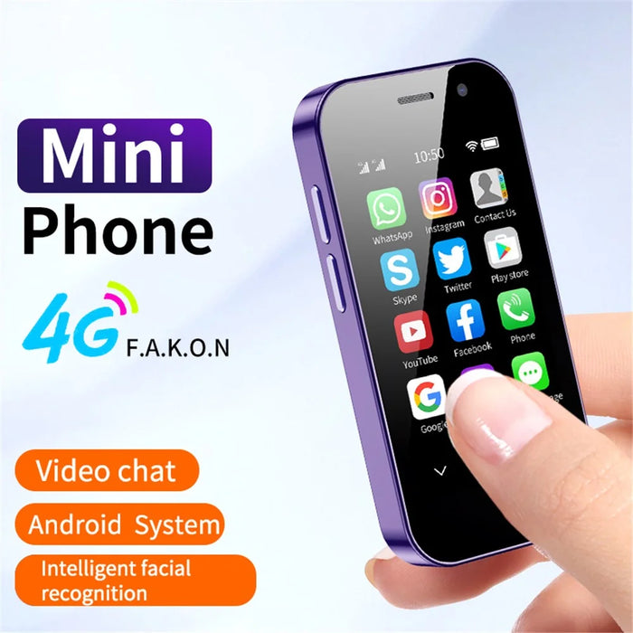 SOYES XS14 Pro 3GB+64GB 3.0'' 4G Mini Smartphone Dual Sim Student Pocket Mobile Phone - Purple - 2