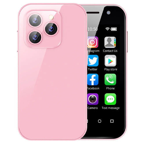 SOYES XS14 Pro Android Mobile Phone 3GB+32GB 3.0'' 4G Dual Sim Mini Smartphone - Pink - 1