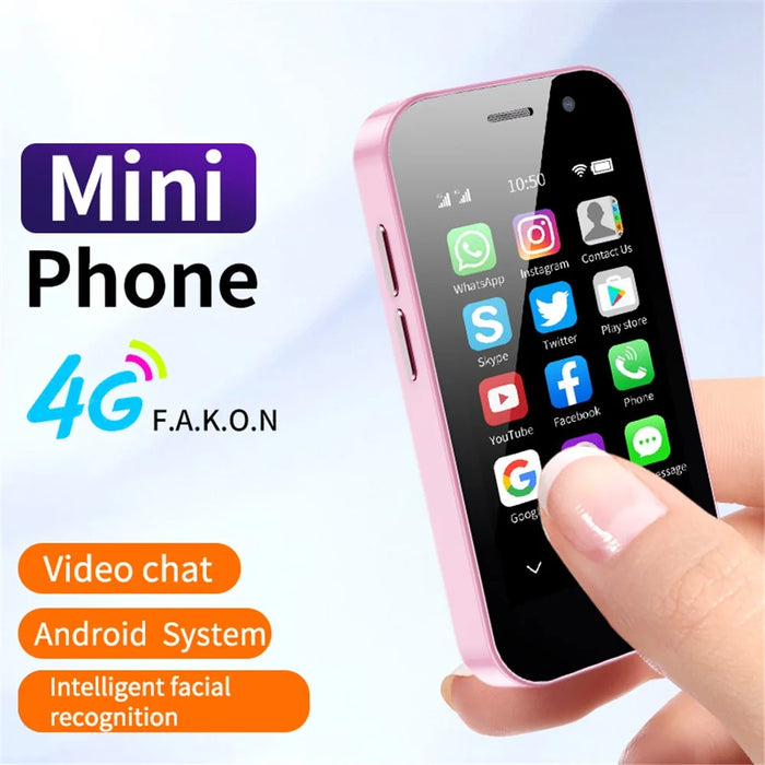 SOYES XS14 Pro Android Mobile Phone 3GB+32GB 3.0'' 4G Dual Sim Mini Smartphone - Pink - 2