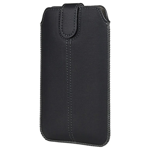 18.5 x 10.8cm Vertical Phone Belt Bag for 7.0 inch Mobile Phones Waist Pouch Universal PU Leather Phone Holder - 1