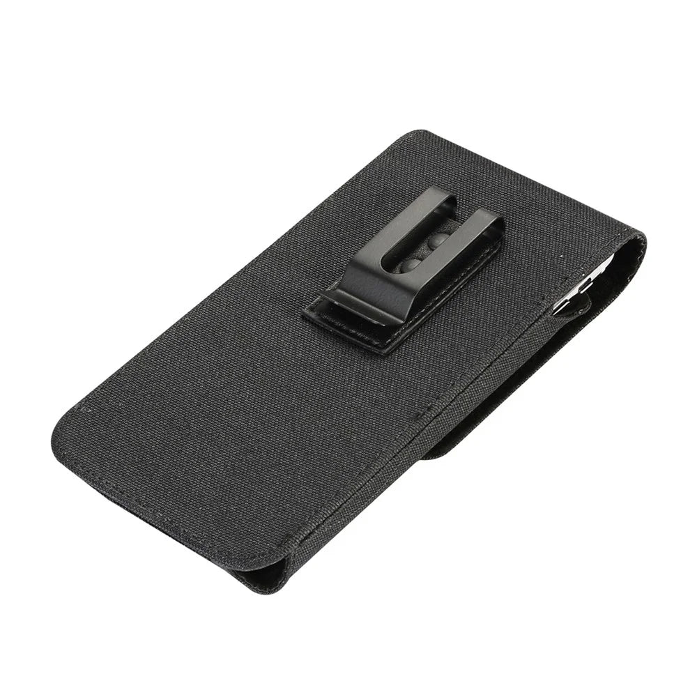 Waist Bag for 5.2 inch Phone , Nylon+PU Leather Vertical Phone Pouch Holster, Size: 15.6*8*2CM - 3