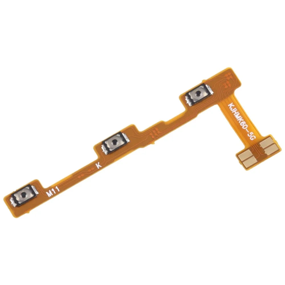 For Xiaomi Redmi K60 5G Power On  /  Off and Volume Flex Cable Replacement Part (without Logo) - 1
